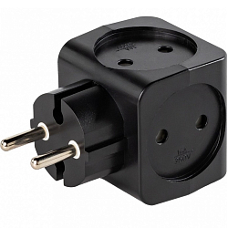 Сетевой разветвитель 4гн. SMARTBUY SBE-16-A05b-4, черный, 16А