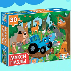 Макси-пазлы «Синий трактор в лесу», 30 деталей 10364766