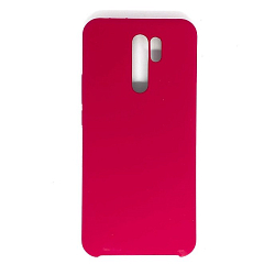 Задняя накладка SILICONE COVER для Xiaomi Redmi 9 (Вишневый)