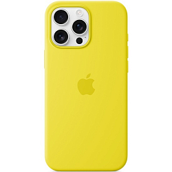 Силиконовый чехол SILICONE CASE MagSafe для iPhone 16 Pro Max Star Yellow (+ анимация NFC Clear) c LOGO