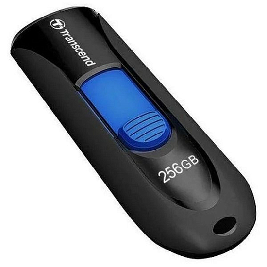 USB 256Gb Transcend  JetFlash 790  чёрный/синий 3.1