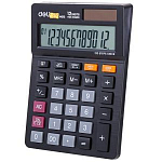 Калькулятор DELI EM01320 черный 12-разр.