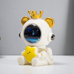 Ночник-увлажнитель Мишка со звездой LED USB белый 12х12х16,5 см   7823698