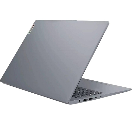 Ноутбук 15,6" Lenovo IdeaPad Slim 3 15AMN8 (AMD Ryzen 5-7520U/ 8ГБ/ SSD 256 ГБ/ DOS) (82XQ00JLRK), серебристый