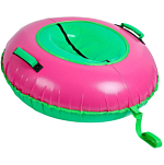 Тюбинг-ватрушка Winter Star, диаметр чехла 100 см, зелёный, розовый 9926588
