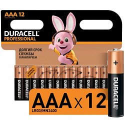 Элемент питания DURACELL LR03 PROFESSIONAL BL-12 (12/144/34560)