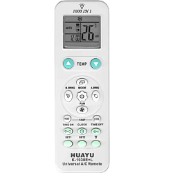 Пульт HUAYU K-1038E+L 1000 в 1 NEW универсальный пульт для кондиционеров (возможность управления на 2 кондиционера)