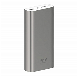 Внешний АКБ HIPER Metal 20K серебристый (20000mAh)