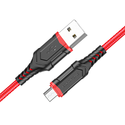 Кабель USB microUSB 1.0м BOROFONE BX67 чёрный