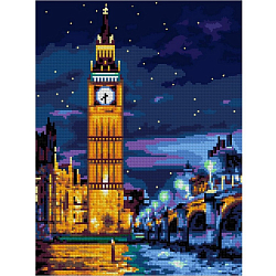 Алмазная мозаика Ночь в Лондоне 30*40 см 43763