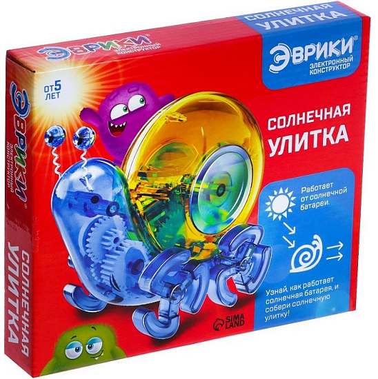Электронный конструктор «Солнечная улитка», на солнечной батарее