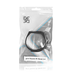 Силиконовый ремешок DF для Xiaomi Mi Band 3/4 DF xiClassicband-02 (black)