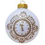 Шар "Новогодние куранты", 80мм, в подарочной упаковке КУ-80-224023/3