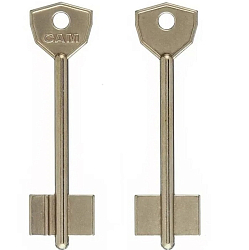 Заготовка ключа САМ-3 (85*22,4*14,3 мм) РФ, латунь, жёлт.