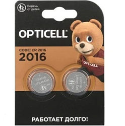 Элемент питания OPTICELL CR2016 BL-2