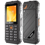 Телефон OLMIO X07 (черный-оранжевый)