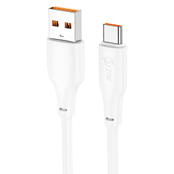 Кабель USB <--> Type-C  1.0м HOCO X93 Force, белый, PD27W