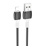 Кабель USB <--> Lightning  1.0м BOROFONE BX84 Rise, чёрный