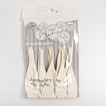 Шар латексный 12" Happy birthday, классика, 5 шт.