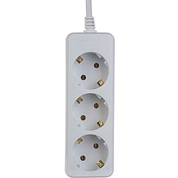 Сетевой удлинитель 5.0м PERFEO POWERMATE, белый, 3 розетки, с/з (PF-PE-3/5,0-W)10А