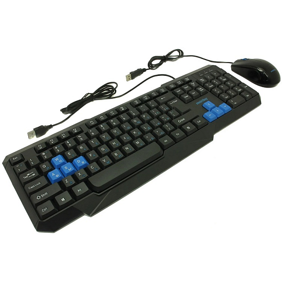 Клавиатура+мышь SMARTBUY ONE 230346-KB черно-синий