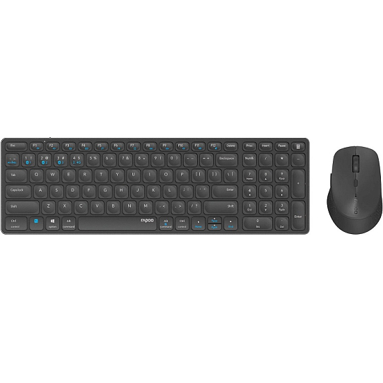 Клавиатура+мышь БП Rapoo 9700М Dark Grey