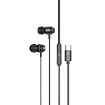 Наушники HOCO M122 Power metal, Type-C, чёрный