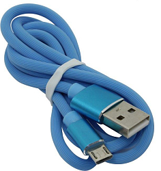 Кабель USB <--> microUSB  1.0м JET.A JA-DC24 синий, 2A