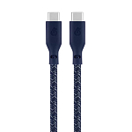 Кабель Type-C <--> Type-C  1.2м uBear DC17DB12TR-CC, синий, 60W