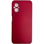 Задняя накладка ZIBELINO Soft Case для Xiaomi Poco M5 (вишневый)