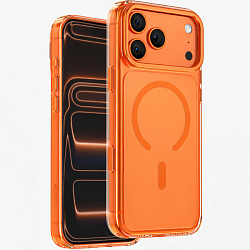 Задняя накладка KEEPHONE MAGICAM MagSafe Case с окном для камеры для iPhone 17 Pro Max, оранжевый