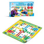 Игровой коврик YuanRunFeng "Напольная игра: лудо" (81х70,5 см, фишки)