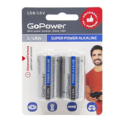 Элемент питания GoPower LR14 BL-2 (2/12/192)