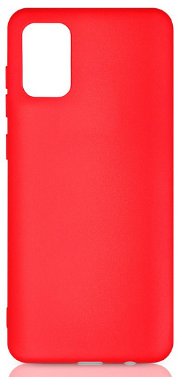 Силиконовый чехол DF Samsung Galaxy A02s DF sOriginal-21 (red) с микрофиброй