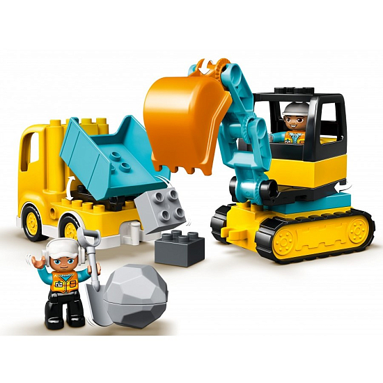 Конструктор LEGO DUPLO 10931 Грузовик и гусеничный экскаватор