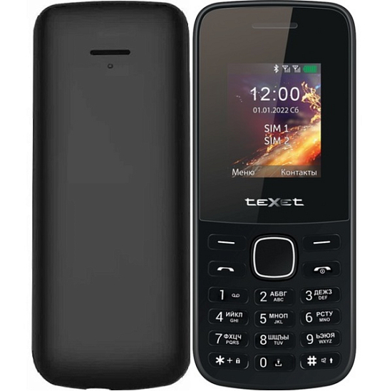 Телефон TEXET ТМ-117 черный
