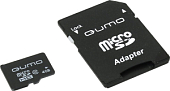 Micro SD  4Gb Qumo Class 10 с адаптером