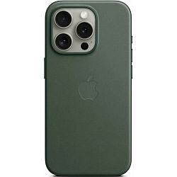 Чехол APPLE FineWoven Case для iPhone 15 Pro с MagSafe Evergreen (MT4U3ZM/A)