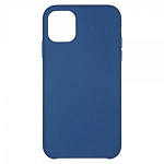 Задняя накладка Silicone CASE для iPhone 12 mini т. синий (не оригинал)