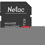 Micro SD 32Gb Netac P500 Extreme Pro Class 10 UHS-I A1 V10 (100 Mb/s) + адаптер SD