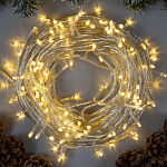 Гирлянда "Нить" 20 м, свечение тёплое белое, 8 режимов, IP20