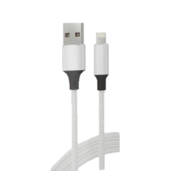 Кабель USB <--> Lightning  1.2м MAVERICK PC C2 в переплете, черно-белый