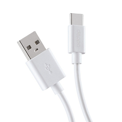 Кабель USB <--> Type-C  1.2м DEPPA 72312, белый