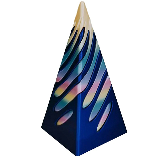 Пирамида антистресс 11,5 см, Голубой+розовый