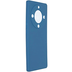 Задняя накладка ZIBELINO Soft Matte для Honor X9a 5G (синий) с микрофиброй