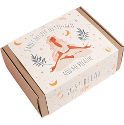 Набор подарочный женский "Just relax": плед, носки, маска 7151264