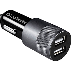 Авто ЗУ 2USB 2.1A DEFENDER UCA-21