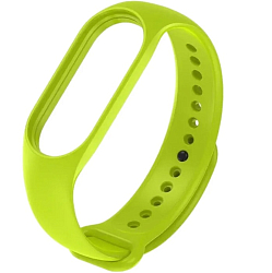 Силиконовый ремешок для Xiaomi Mi band 5/6 ярко-салатовый