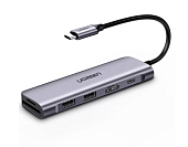 USB Type-C Хаб Ugreen (2xUSB3.0-A/  HDMI/ TF/ SD/ PD Power Supply)