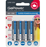Элемент питания GoPower LR06 BL-4 (4/48/576)